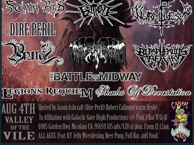AUGUST 11th at Pinky's Bar N' Grill.  ALL AGES, BBQ and FULL BAR!!! 