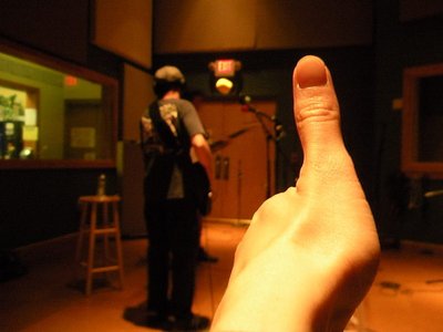 Marisa gives The Wrenchers the thumbs up.