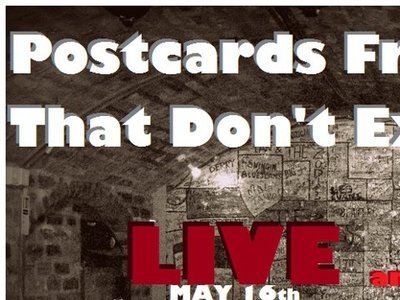 A poster for Postcards' gig at IPO Liverpool 2012 at The Cavern Club on Wednesday, May 16th 2012.