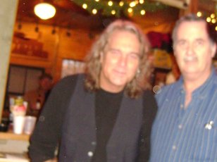 Jeff with guitar whiz John Inmon at Greune Hall-Jan 2012