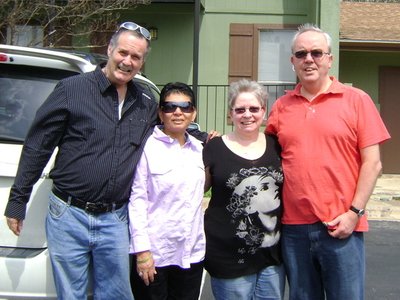 Jeff and Marina with Maggie and David Lees from Birmingham,England at SXSW 2012