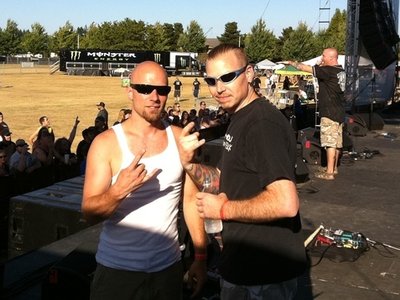 Just before we played the Rock Fest stage!