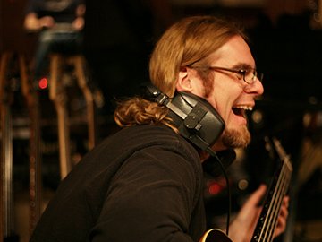 James Cook in the studio