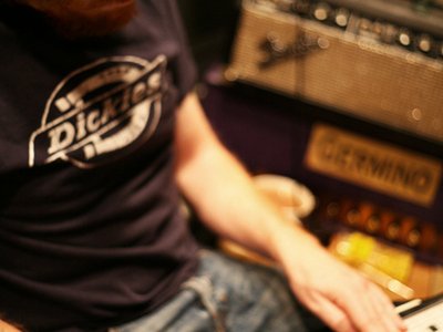 Dan Cohen in the studio