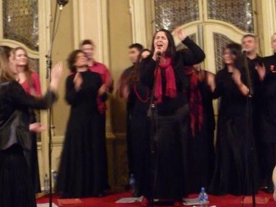 Marie with Merry Gospel Choir (MGH Choir) in Action