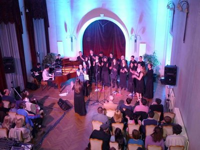 Marie with Merry Gospel Choir (MGH Choir) in Action