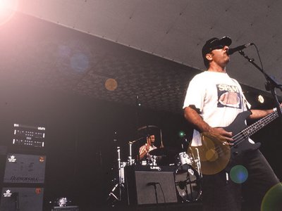 Todd (bass) & Jeremy (drums) laying it down @ Moto Music Madness! 