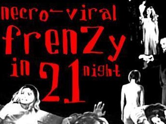 Album cover for "Necro-Viral Frenzy in 21 Night", featuring 3 new studio tracks and 13 live cuts!