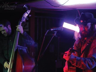 Travis Yost on the stand up bass.
