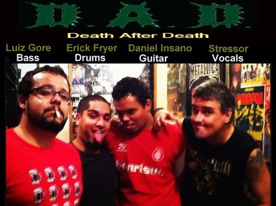 Death After Death 2012 new line up: Luiz Gore, Erick Fryer, Daniel Insano & Stressor.