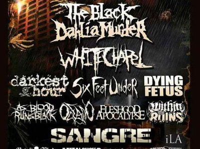 Summer Slaughter 2011 tour flyer