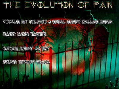 Back Cover for the single "Dead To Me" by The Evolution Of Pain