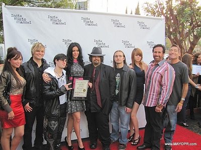"Best Rock Artist" Nominee Kristen Faulconer on The Red Carpet at The Indie Music Channel Awards