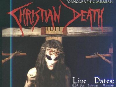 Promo flyer of just the German dates during an 11-country Christian Death European tour.