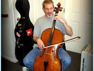 Stephen Tjaden at the first basement rehearsal