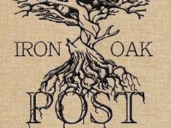 Iron oak post Iron oak post